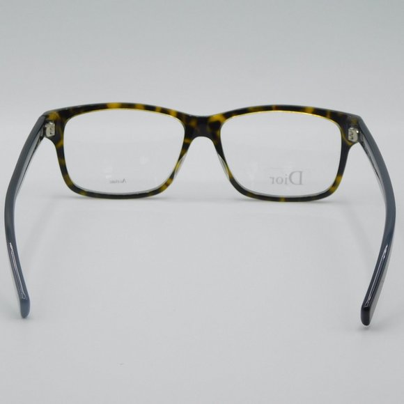 NEW DIOR BLACKTIE 204 0G6G HAVANA BLACK RECTANGULAR EYEGLASSES FRAME 54-… - Picture 7 of 11